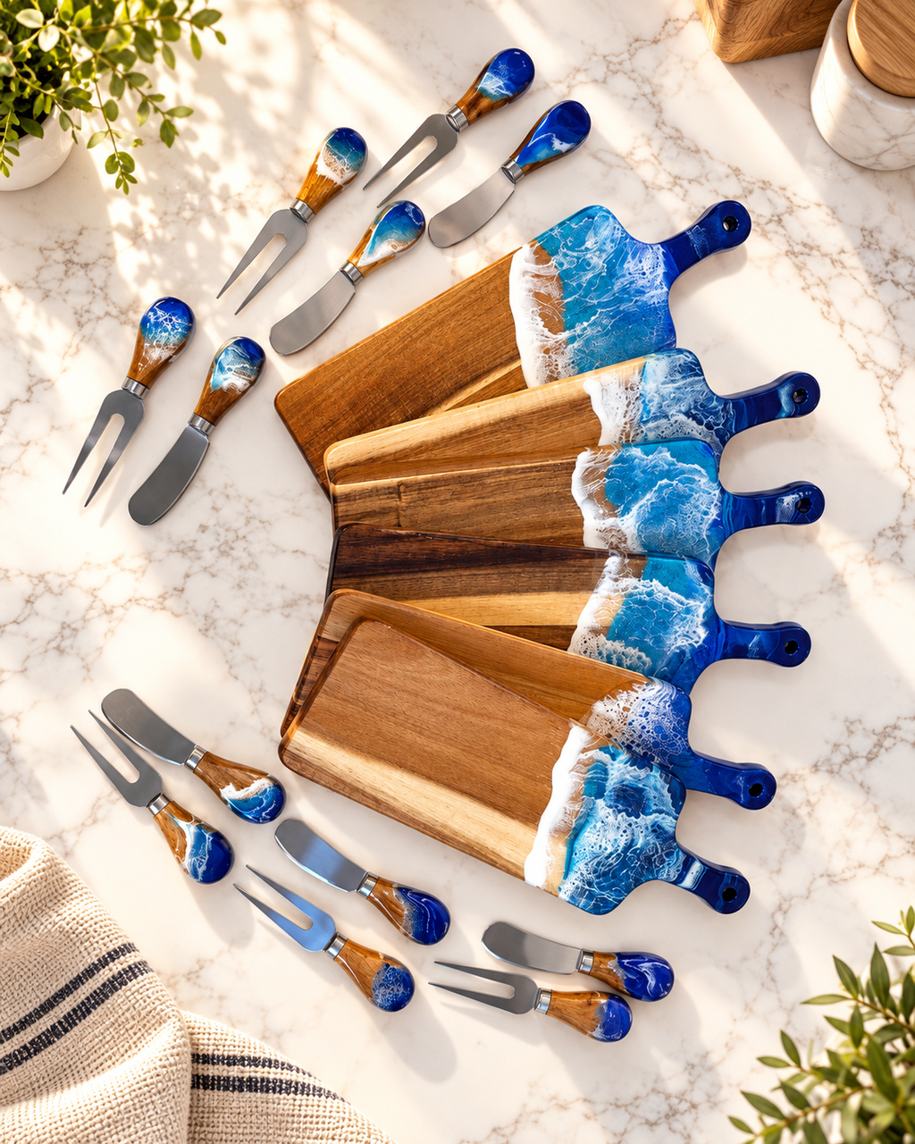 Ocean Wine & Cheese Gift Set for Two