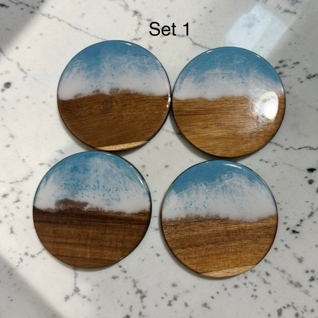 Ocean Resin Coaster Set of 4