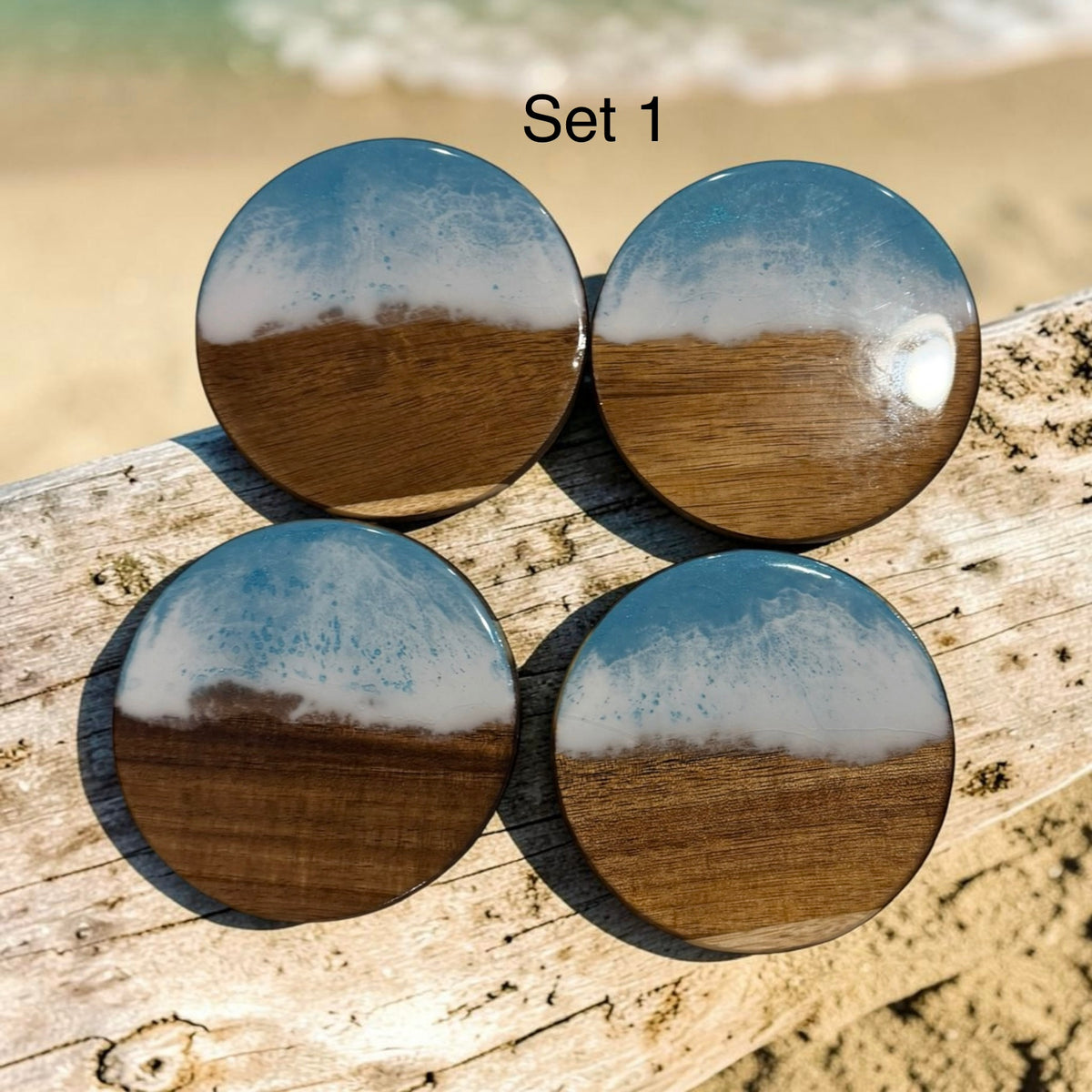 Ocean Resin Coaster Set of 4