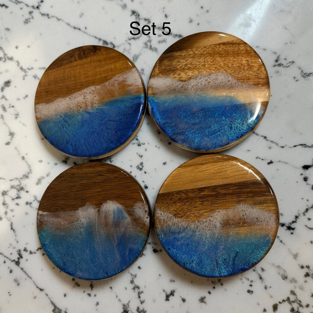 Ocean Resin Coaster Set of 4