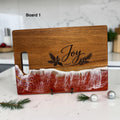 Christmas 9" x 13" Charcuterie Board + Spreader