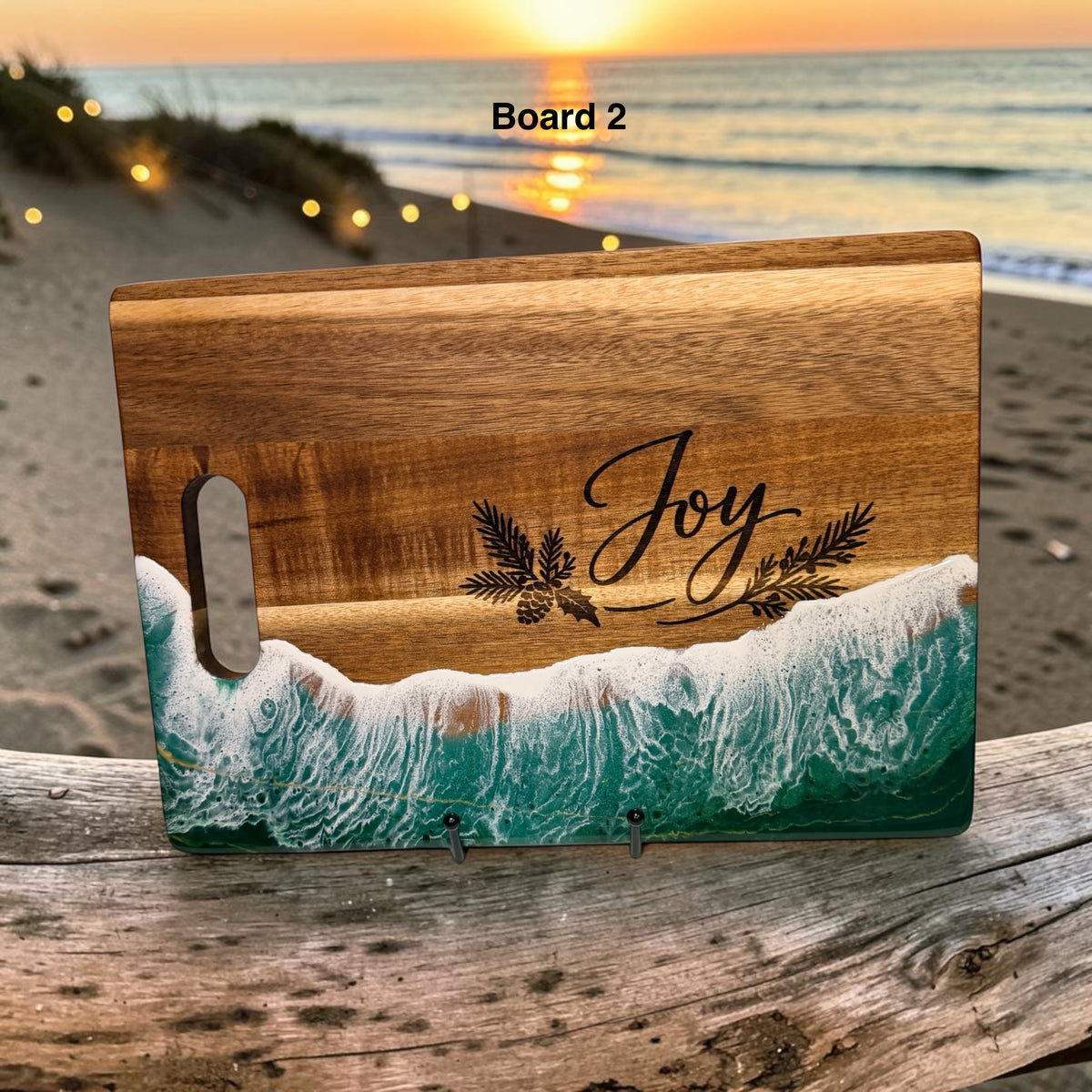 Christmas 9" x 13" Charcuterie Board + Spreader