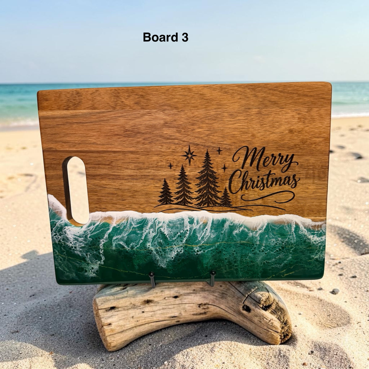 Christmas 9" x 13" Charcuterie Board + Spreader